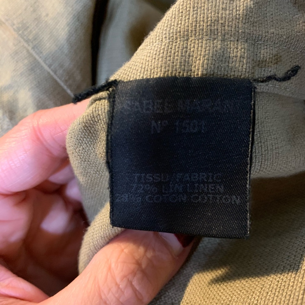 Isabel Marant Cargo Utility Safari Linen Jacket Tan Khaki 38 - Picture 5 of 8